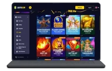 Lobby SlotsGem na laptopie